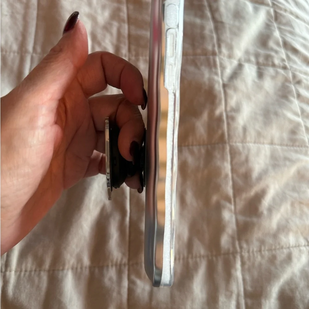 11 pro max silver metallic phone case